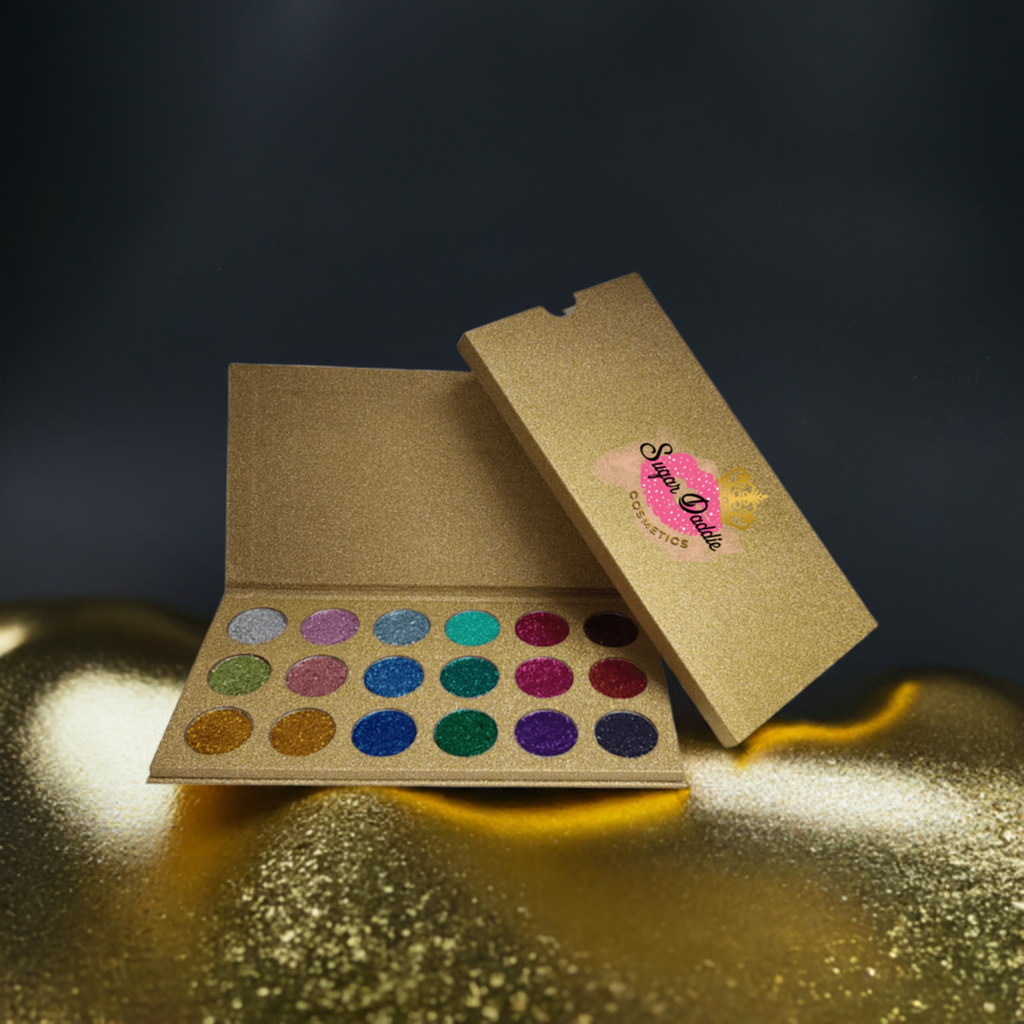 18 Color Diamond Glitter Pressed Powder Palette