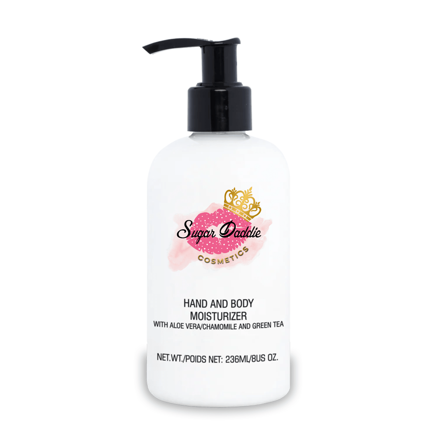 Hand and Body Moisturizer with Aloe Vera, Chamomile and Green Tea - 236 mL - Sugar Daddie Cosmetics